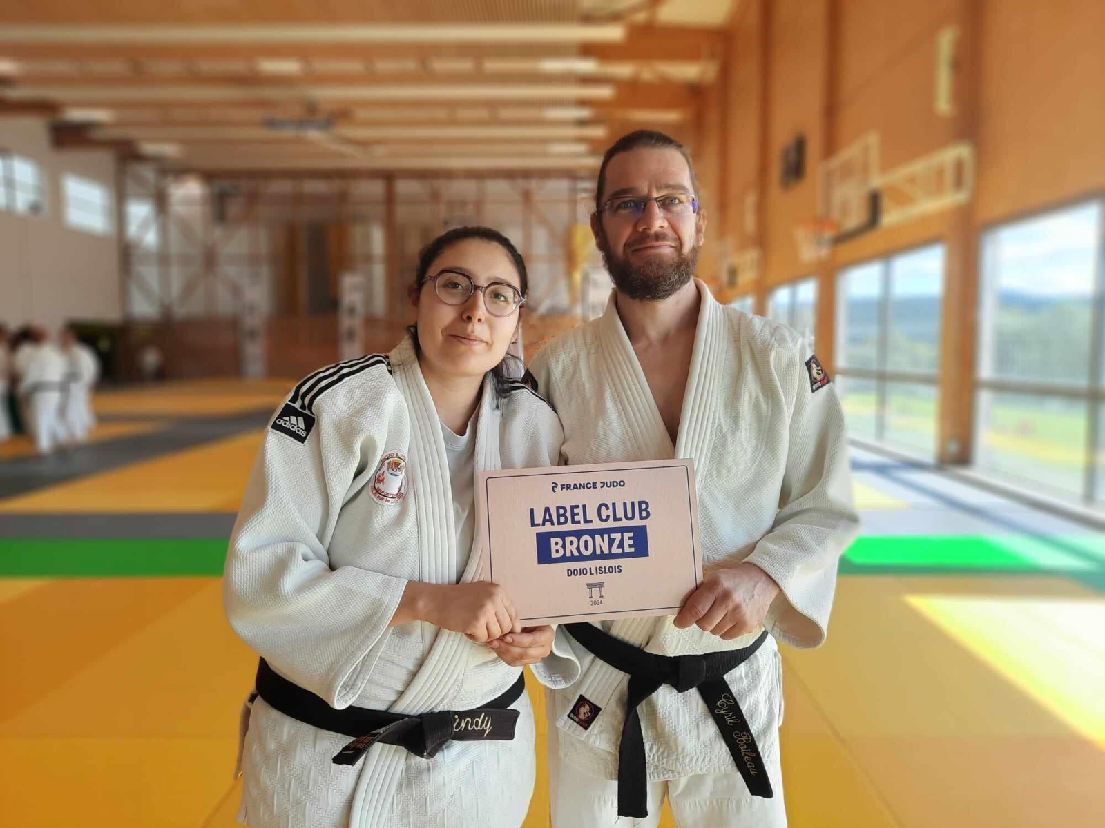 CINDY et  CYRIL a la remise du Label France judo le 16 09 2024