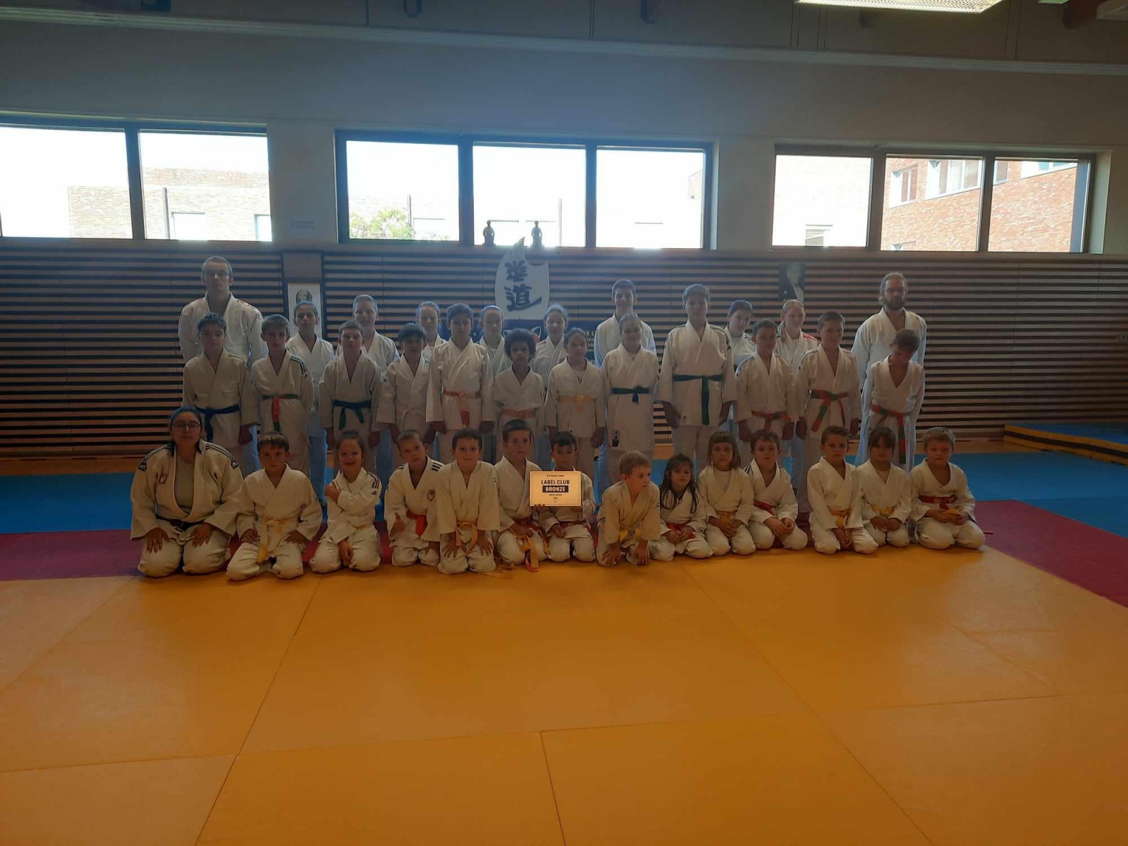 Le cours des benjamins benjamines  et minimes le 11 septembre 2024 avec le label bronze France judo