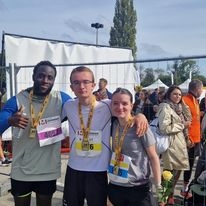 GABRIEL NICOLAS ET CAMILLE AU SEMI MARATHON